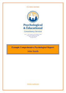 PECS Example Adult Learning Disorder Report