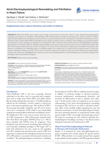 Atrial Electrophysiological Remodeling and Fibrillation in Heart Failure