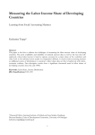 Measuring the Labor Income Share of Developing Countries