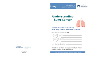 Lung Cancer - Hamilton Health Sciences
