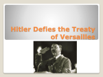 Hitler Defies the Treaty of Versailles