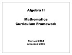 algebra ii - Arkansas Department of Education