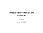 Infection Prevention Core Practices