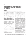 Embryonic stem cell differentiation: emergence of a new era in