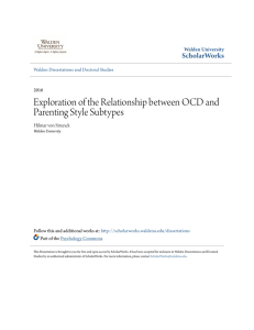 Exploration of the Relationship between OCD and Parenting Style
