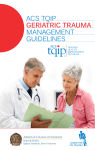 ACS TQIP Geriatric Trauma Management Guidelines