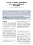 CT Scan Parameters and Radiation Dose