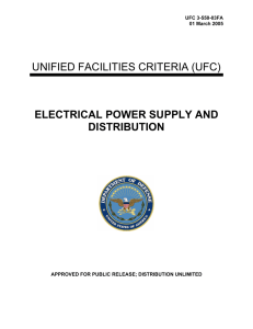 UFC 3-550-03FA Electrical Power Supply and Distribution