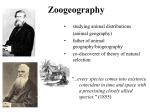 Zoogeography