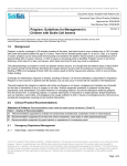 Guidelines for Management in Children with Sickle Cell