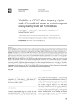 Variability in CYP2C9 allele frequency