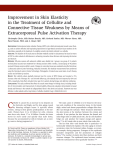 Improvement in Skin Elasticity in the Treatment of Cellulite