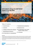 CIO Guide to Using the SAP HANA® Platform for Big Data
