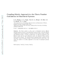 Coupling-Matrix Approach to the Chern Number Calculation in