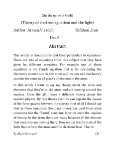 (Theory of electromagnetism and the light) Author: Arman