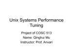 Unix Systems Performance Tuning