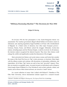 Print this article - Journal of Military and Strategic Studies