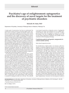 Psychiatry`s age of enlightenment