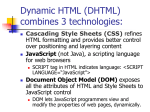 Cascading Style Sheets, Document Object Model