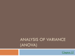 Analysis of Variance