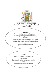 Institue of Anthropology, Gender and African Studies