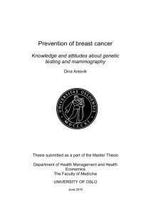 Prevention of breast cancer - DUO