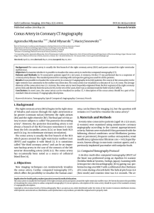 Conus Artery in Coronary CT Angiography
