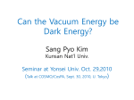 Can the vacuum energy be dark matter?