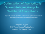 Optimization of Aperiodically Spaced Antenna Arrays for Wideband