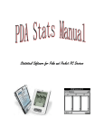 PDA Stats Manual