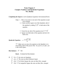 notes chapter 5 complex numbers and quadratics