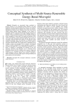 Conceptual Synthesis of Multi-Source Renewable Energy Based