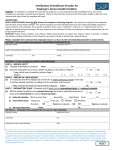 Non-FML Certification of Healthcare Provider for Employee`s