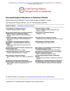 Neuropathological Alterations in Alzheimer Disease