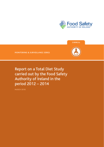 Total Diet Study - The Food Safety Authority of Ireland