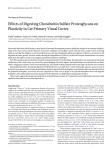 Effects of Digesting Chondroitin Sulfate Proteoglycans on