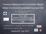 Transport Measurement of Andreev Bound States in a Kondo