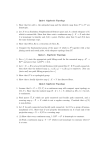 Quiz-1 Algebraic Topology 1. Show that for odd n, the antipodal map