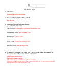 Name Block ______ Test Date Energy Study Guide Define energy