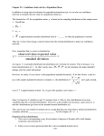 Chapter 23: Confidence Intervals for a Population Mean