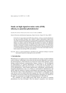 Study on high signal-to-noise ratio (SNR) silicon p