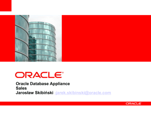 Oracle Database Appliance Sales Jarosław Skibiński