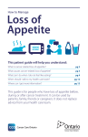 Loss of Appetite - Cancer Care Ontario