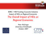 Impact of HEIs on Regional Economies