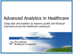 Advanced Analytics in Healthcare