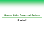 Science, Matter, Energy, and Systems