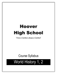 World History Syllabus - San Diego Unified School District