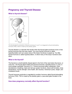 Pregnancy and Thyroid Disease