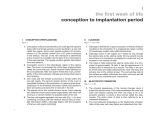 I the first week of life conception to implantation period