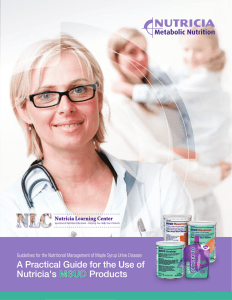 A Practical Guide for the Use of Nutricia`s MSUD Products f